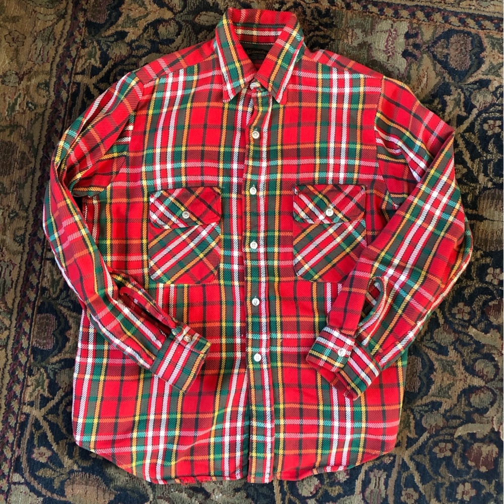 Vintage Grunge Cool Klondike Plaid Shirt